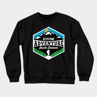 Keystone Adventure South Dakota Hiking Wilderness Crewneck Sweatshirt